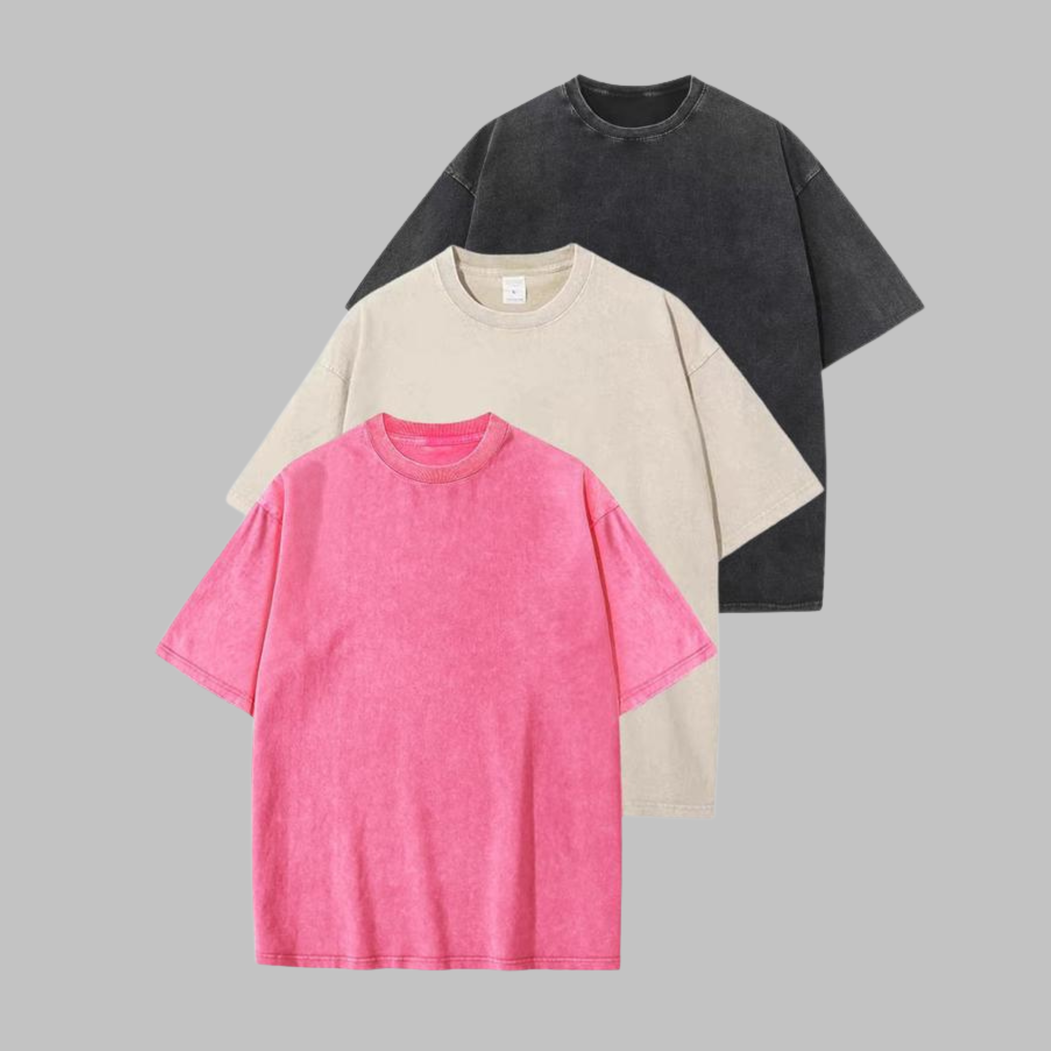 AFINA™ - Casual Oversized Wash Crew Neck Unisex Shirt