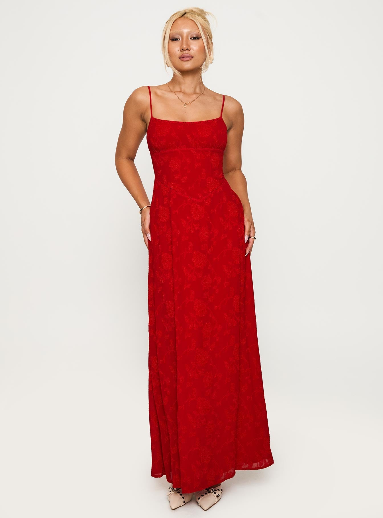 Rose Maxi Dress Red