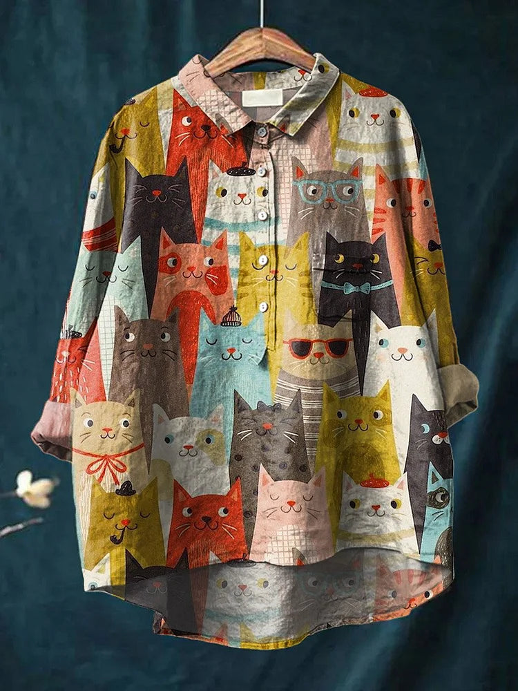 SHEENA™ - Cat Art Shirt