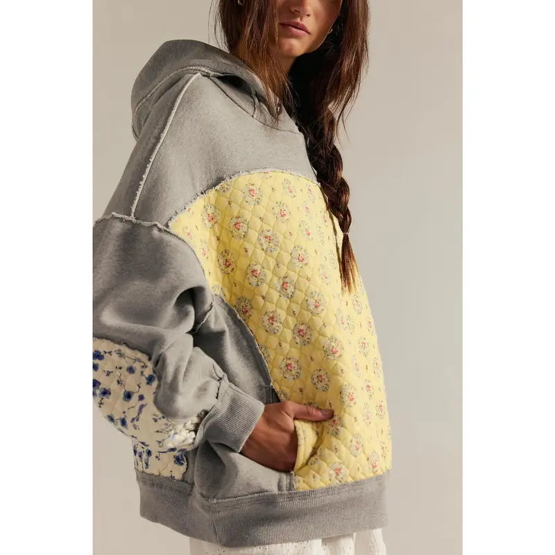 EMILY™ - Oversized Patchwork Embroidered Hoodie with Pockets