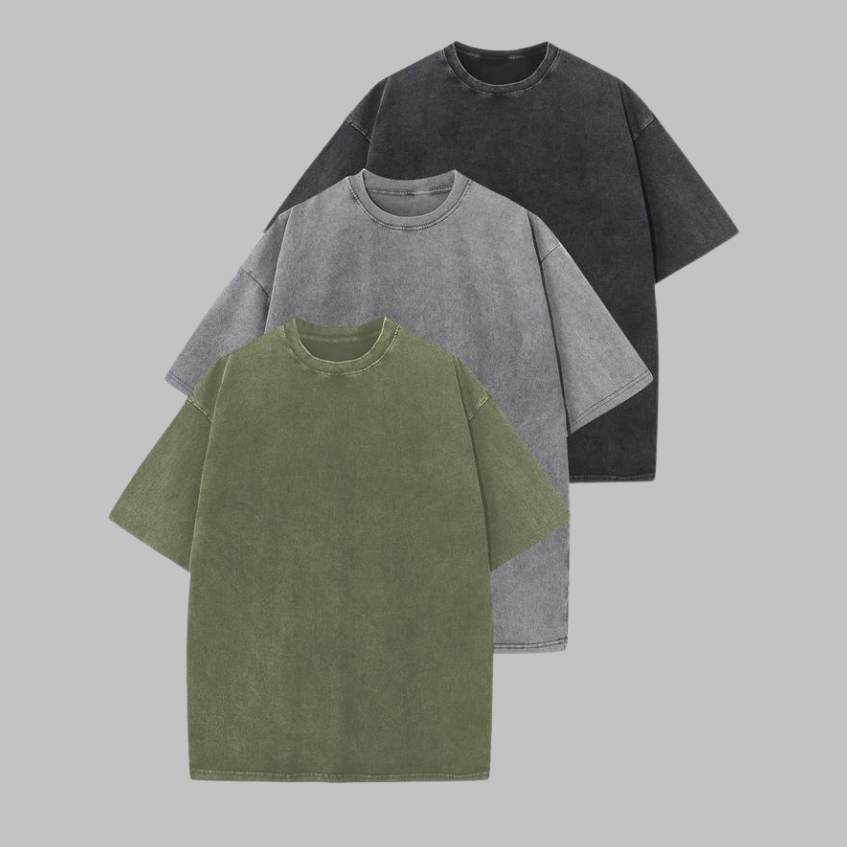 AFINA™ - Casual Oversized Wash Crew Neck Unisex Shirt