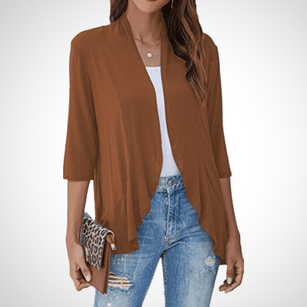 MIRIKIT™ – Casual Summer Open Front Cover-Up Cardigan