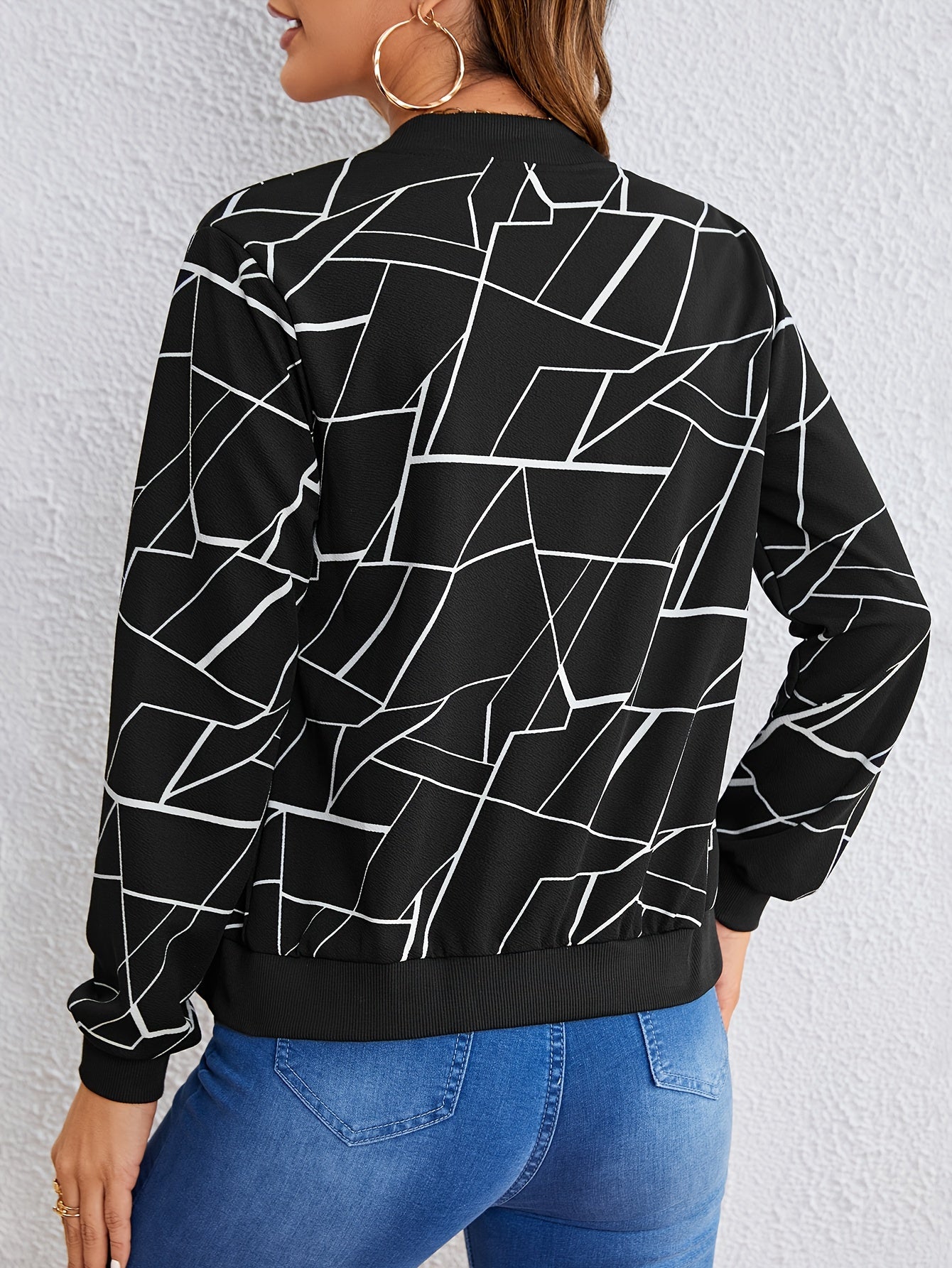 MILA™ | Artistic Pattern Zip-Up Jacket