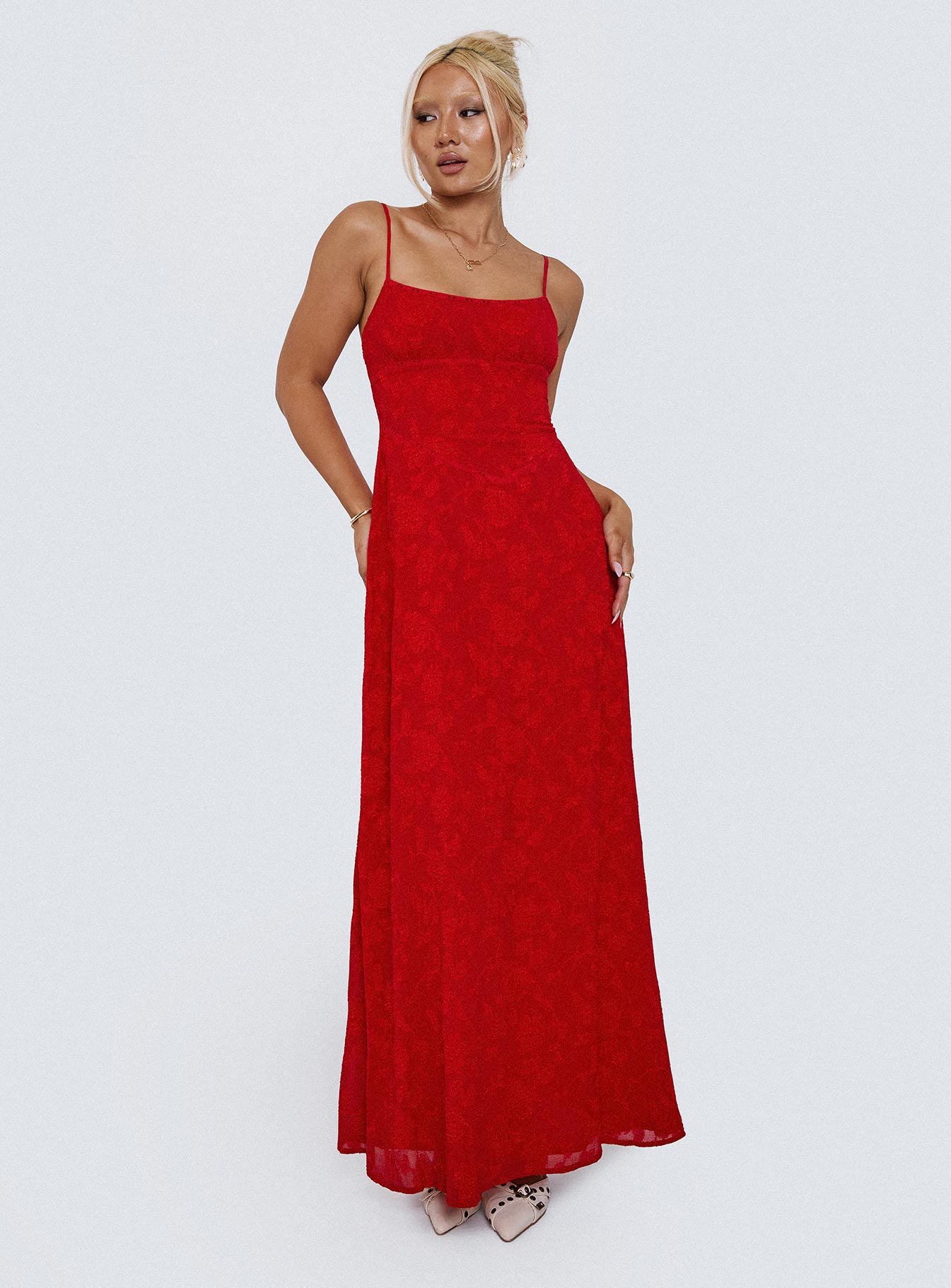 Rose Maxi Dress Red