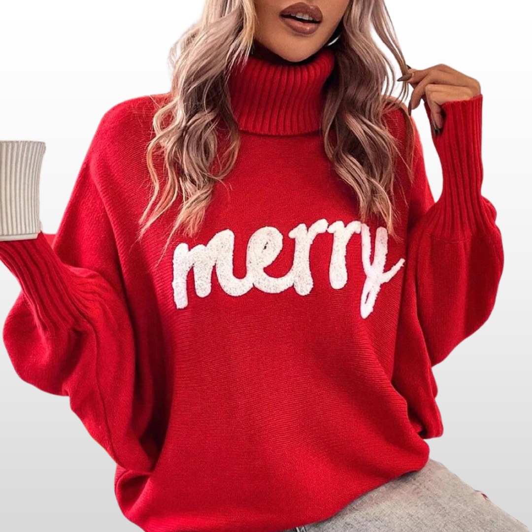 EMMIE™ - Loose-Fit Knit Sweater with Batwing Sleeves