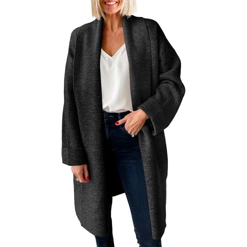 OLIVIENE™ - Comfy Chunky Open Front Oversized Long Cardigan