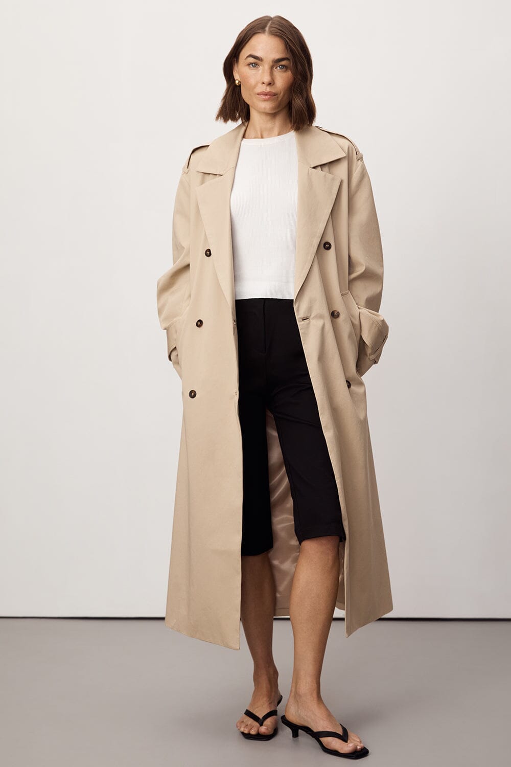 GABRIELLA BELTED TRENCH COAT