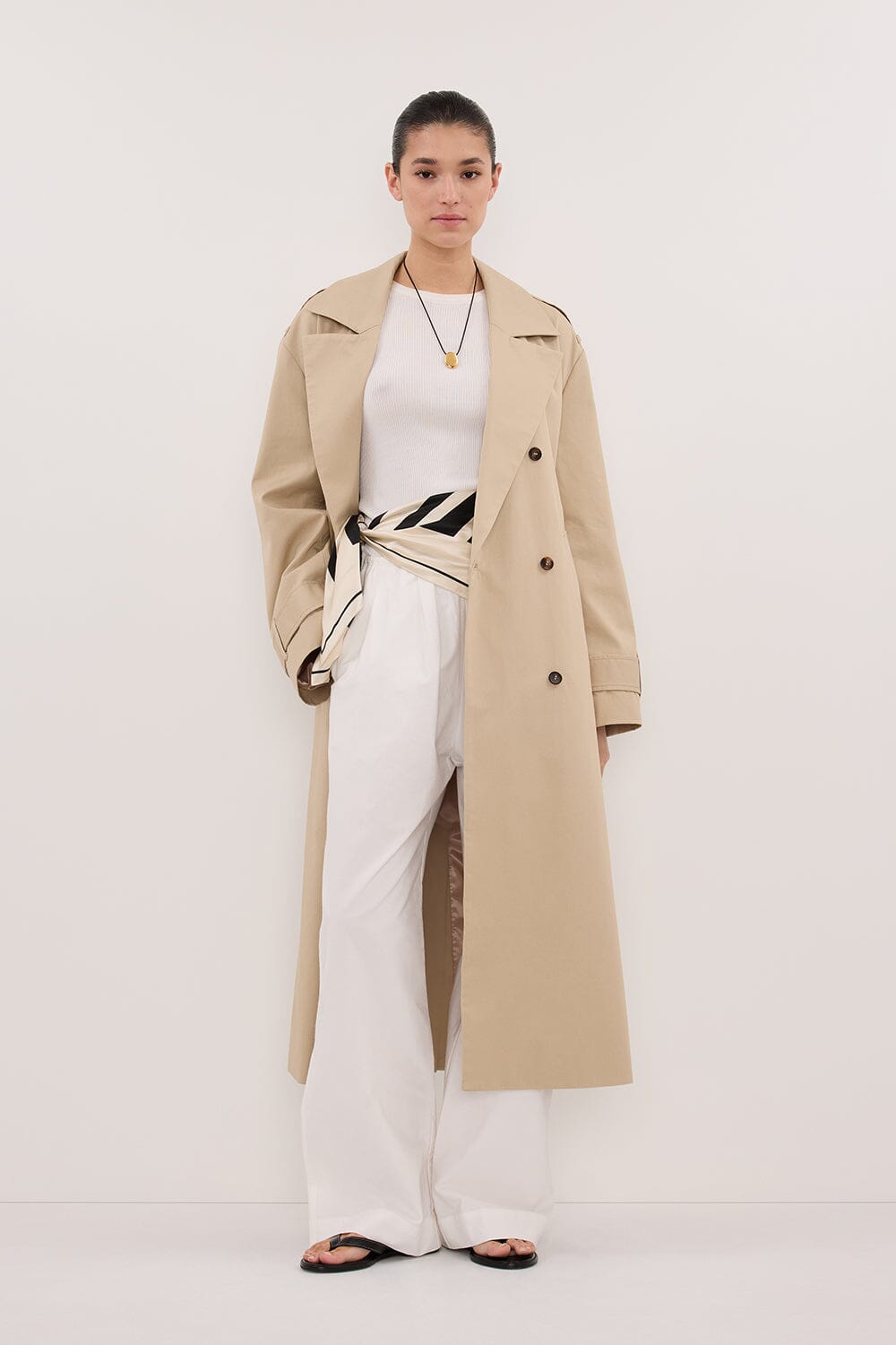 GABRIELLA BELTED TRENCH COAT