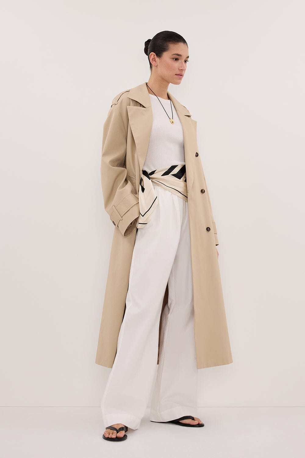 GABRIELLA BELTED TRENCH COAT